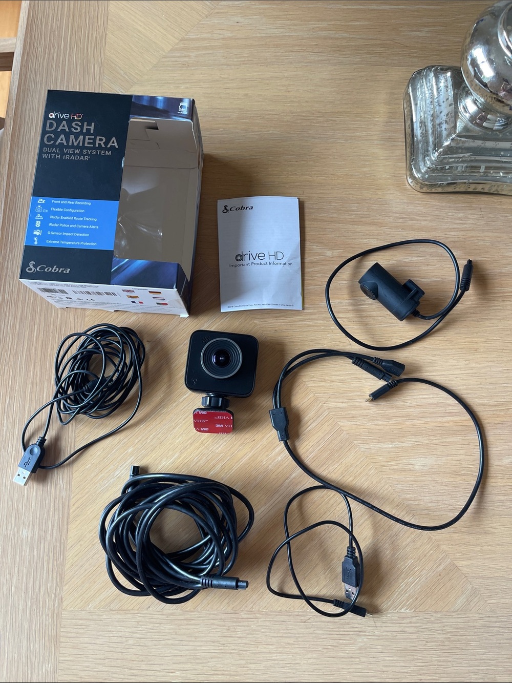 COBRA Drive HD Dash Camera Dual View System with iradar NWT